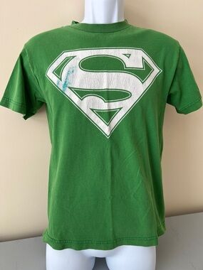 DC Comics Green Tee with White Superman Shield